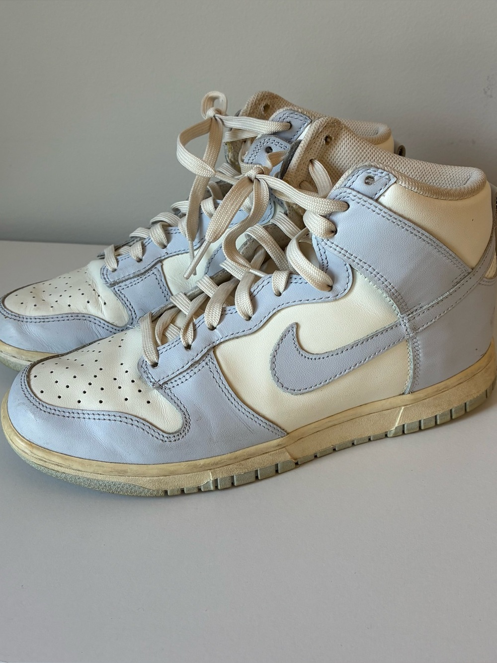 Nike Dunk High‎ Football Grey Sail Women's High Top Sneakers Size 8